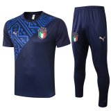 Italy Short Shirt Tracksuit Royal Blue 2020/21