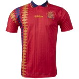 Spain Retro Home Soccer Jerseys Mens 1994