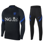 Netherlands Sweater + Pants Training Suit Black 2020/21