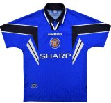 Manchester United Retro Away Blue Soccer Jerseys Mens 1996-1998