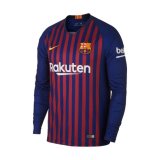 Barcelona Home Jersey Long Sleeve Mens 2018/19
