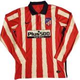 Atletico Madrid Home Jersey Long Sleeve Mens 2020/21