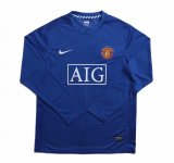 Manchester United Away Retro Soccer Jersey Long Sleeve Mens 2008