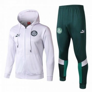 2019-2020 Palmeiras Hoodie Jacket + Pants Training Suit White