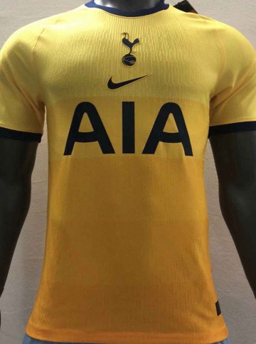 Tottenham Hotspur Away Yellow Soccer Jerseys Mens 2020/21 (Player Version)