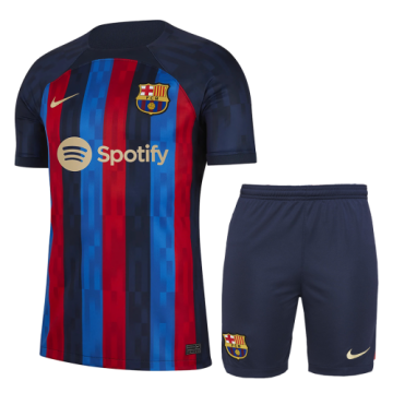 Kids 2022-2023 Barcelona Home Soccer Kit