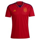 Spain Home Soccer Jerseys Mens 2022