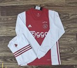 Ajax Home Long Sleeve Soccer Jerseys Mens 2020/21