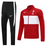 2020/21 Liverpool Red And White Jacket Tracksuit