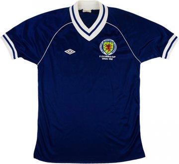Retro 1982 Scotland Home Soccer Jersey