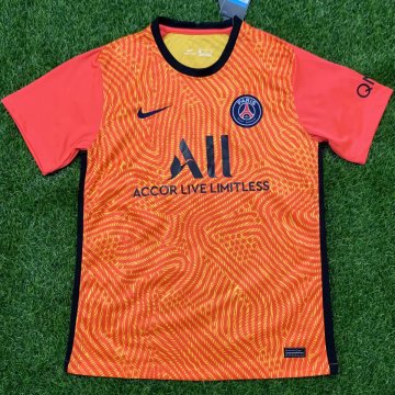 PSG Orange Goalie Soccer Jerseys Mens 2020/21