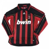 Retro 2006-2007 AC Milan Home Long Sleeve Soccer Jersey