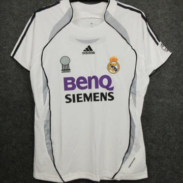 Real Madrid Retro Home Soccer Jerseys Mens 2006-2007