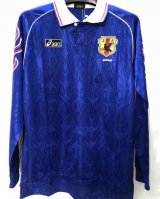 Japan Retro Home Long Sleeve Soccer Jerseys Mens 1998
