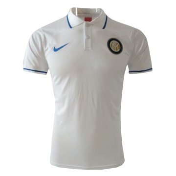 Inter Milan 2019 White Polo Shirt