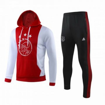 2019-2020 Ajax Hoodie Sweatshirt + Pants Suit Red