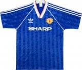 Manchester United Retro Away Blue Soccer Soccer Jerseys Mens 1988-1990