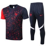 France Short Training Suit Navy +Long pants 2020/21