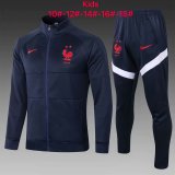Kids France Jacket + Pants Training Suit Navy 2020/21