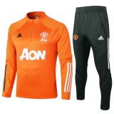 2020/21 Man United Orange Sweater Tracksuit