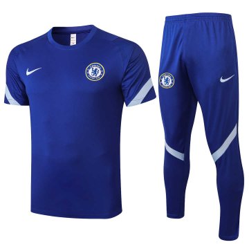 Chelsea Short Training Blue Tracksuit Mens 2020/21
