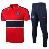PSG Polo Tracksuit Red 2020/21