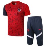 France Short Training Suit Red 2020/21