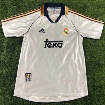 Real Madrid Retro Home Soccer Jerseys Mens 1998-2000