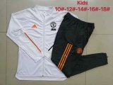Kids Manchester United White Training Suit 2020/21