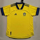 Sweden Home Soccer Jerseys Mens 2020 (Player Version)