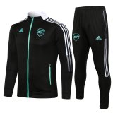 2021-2022 Arsenal Jacket + Pants Training Suit Black