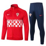 Croatia Jacket + Pants Training Suit Red 2020/21