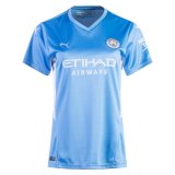 Women 2021-2022 Manchester City Home Soccer Jersey