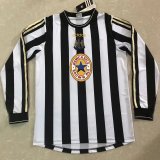 Newcastle United Retro Home Long Sleeve Soccer Jerseys Mens 1997/99