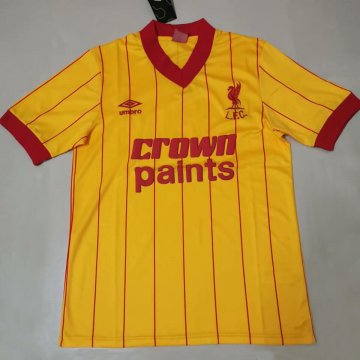 Liverpool Retro Yellow Soccer Jerseys Mens 1981-1982