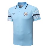 2022-2023 Manchester City Light Blue Polo