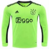 Ajax Goalie Green Long Sleeve Soccer Jerseys Mens 2020/21