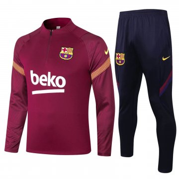 Barcelona Training Suit Burgundy 2020/21
