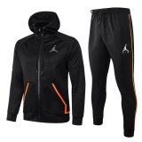 PSG x Jordan Hoodie Jacket + Pants Training Suit Black 2020/21