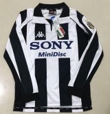 Juventus Retro Home Long Sleeve Soccer Jerseys Mens 1997-1998