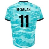 M.SALAH #11 Liverpool Away Soccer Jerseys 2020/21(UCL Font)