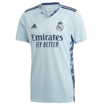 Real Madrid Goalie Light Blue Soccer Jerseys Mens 2020/21