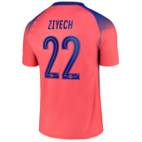 ZIYECH #22 Chelsea Third Soccer Jersey 2020/21 (UCL Font)