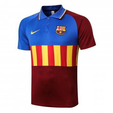 Barcelona Polo Shirt Blue - Red 2020/21