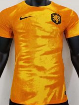 2022 Netherlands Home Player Version Soccer Jersey