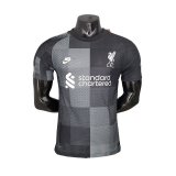 2021-2022 Liverpool Player Version GoalKeeper Black Soccer Jersey