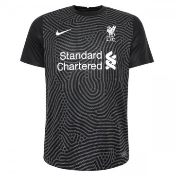 Liverpool Black Goalie Soccer Jerseys Mens 2020/21