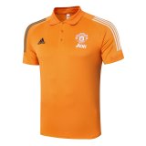Manchester United Polo Shirt Orange 2020/21