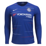 Chelsea Home Soccer Jerseys Long Sleeve Mens 2018/19