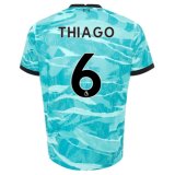 THIAGO #6 Liverpool Away Soccer Jerseys 2020/21(League Font)